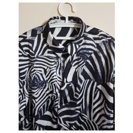Tiger Of Sweden-Tops-Black,White,Zebra print