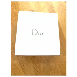 Christian Dior-Sandali con zeppa in pelle Dior-Nero,Beige,D'oro
