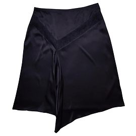 Saia preta Diane Von Furstenberg de seda e Lycra Preto