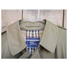 Burberry-Burberry Trenchcoat Khaki Vintage t 48 einwandfreier Zustand-Khaki
