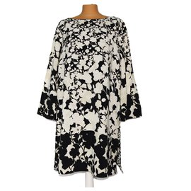 Simona Barbieri Kleider Schwarz Beige