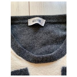 Moschino-Sweaters-White,Grey
