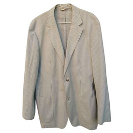 Hugo Boss-Hugo Boss striped summer jacket-Blue