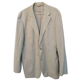 Giacca estiva a righe Hugo Boss Blu