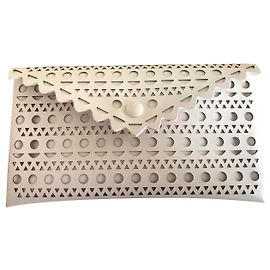 Alaïa Kupplung Weiß