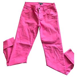 Pantalones Ralph Lauren Rosa de Algodón Rosa