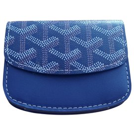 Goyard Boetie Purse Navy Blue Leather Navy blue