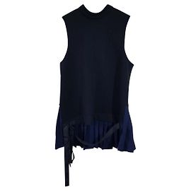 Autre Marque Top Tim Coppens Nero Blu Cotone Lana Nero Blu
