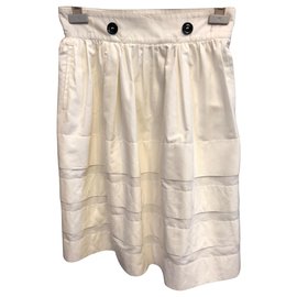 Yves Saint Laurent-Skirts-White