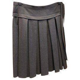 Falda Armani gris oscuro Gris antracita