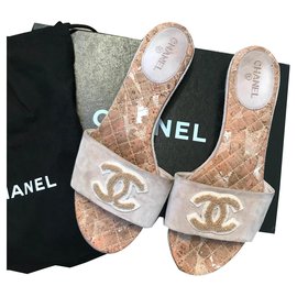Chanel Mules Beige