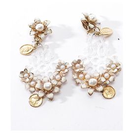 Dolce & Gabbana Orecchini Bianco D'oro