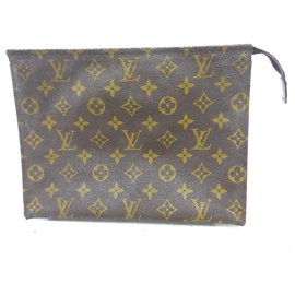 Louis Vuitton-TOILET POCKET 26 Monogram-Brown