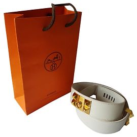 Hermès collar de perro Blanco
