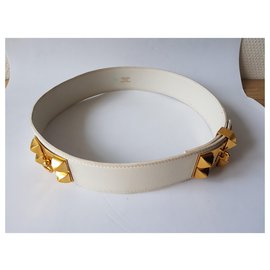 Hermès-dog collar-White