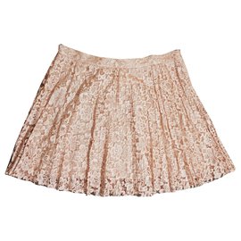 Pinko Spitzenrock Rosa Beige Pink Beige Andere