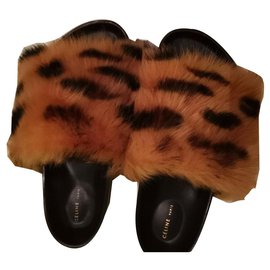 Céline Mules Marron clair