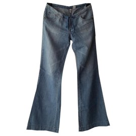 Mango Pantalones, polainas Azul