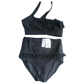Stella Mc Cartney Badeanzug 2 Stella McCartney schwarze Stücke 36 Schwarz