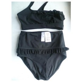 Stella Mc Cartney-Swimsuit 2 Stella McCartney black pieces 36-Black