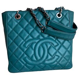 Chanel PST caviar shopper em cor rara! Azul
