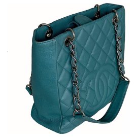 Chanel-Caviar PST Shopper en couleur rare!-Bleu