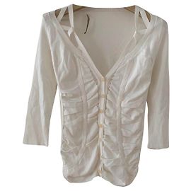 Marithé et François Girbaud Cardigan cardigan branco de Marithé e François girbaud Cru
