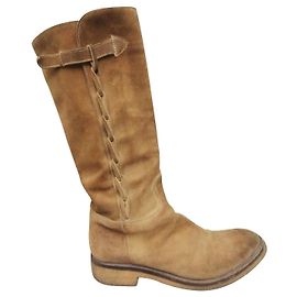 Botas Camargue Sartore com sola de crepe Castanho claro