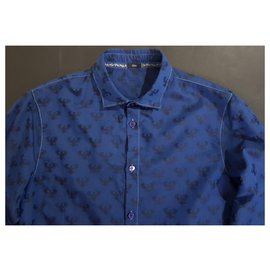 Emporio Armani-chemises-Bleu