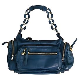 Bolsa de ombro Chloé em couro azul Azul