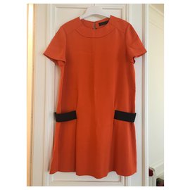 Proenza Schouler-Orange dress-Black,Orange
