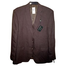 Ralph Lauren-LAUREN by Ralph Lauren NWT Linen Suit Jacket-Brown