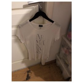 Armani Jeans-T-shirt-Blanc cassé