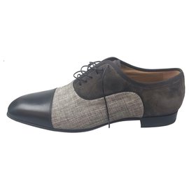 Christian Louboutin-Christian Louboutin Black Greggo Orlato Oxford-Black,Grey