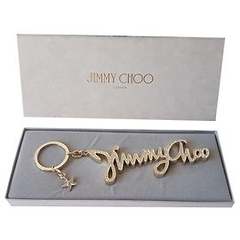 Jimmy Choo Taschenanhänger Silber Golden
