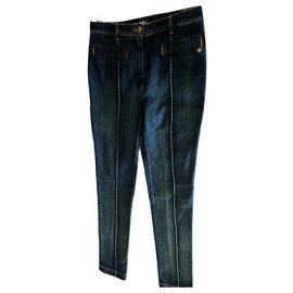 Chanel Jeans Azul