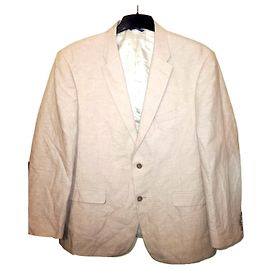 TOMMY HILFIGER Giacca estiva in lino e cotone beige e cravatta di seta Beige