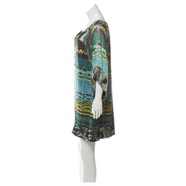 Diane Von Furstenberg-Robe en soie DvF Tabalah-Multicolore,Vert