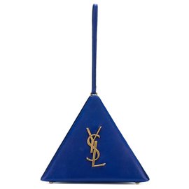 Saint Laurent-SAINT LAURENT Monogram Triangle Bag-Blau