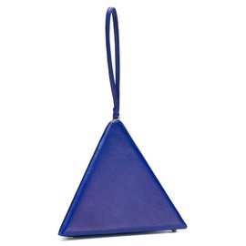 Saint Laurent-Bolsa triángulo monograma SANTA LAURENT-Azul