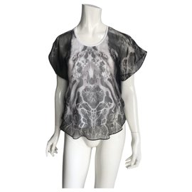 Alexander Mcqueen-Top mcQueen-White,Grey,Dark grey
