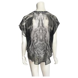 Alexander Mcqueen-Top mcQueen-White,Grey,Dark grey
