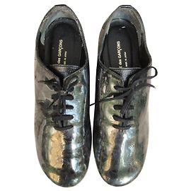 Comme Des Garcons Derive come la pelle di un ragazzo, plastica e piume Verde