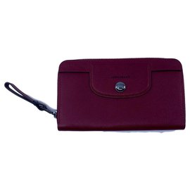 Longchamp wallet Dark red