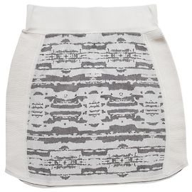 Jupe Dagmar Blanche et Grise M Blanc Gris