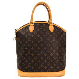 Louis Vuitton-Louis Vuitton Brown Monogram Lockit Vertical-Brown