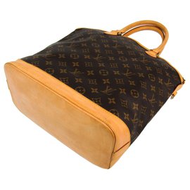 Louis Vuitton-Louis Vuitton Brown Monogram Lockit Vertical-Brown