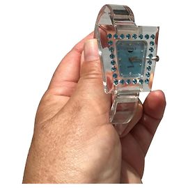 Autre Marque Reloj Luna Bianca de plexiglás Otro
