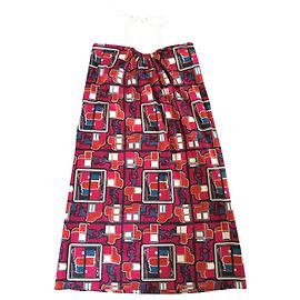 Vestido de verano Hermès de algodón con estampado abstracto espalda descubierta Multicolor
