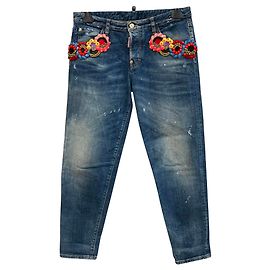 Dsquared2 Jeans denim embelezado Azul